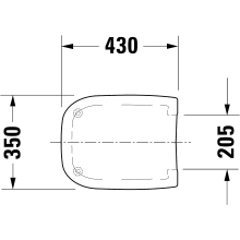 Duravit WC-Sitz D-Code ohne Absenkautomatik, Scharniere Edelstahl, weiß