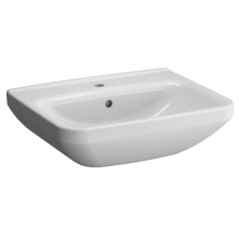 S100 E-Waschtisch eckig 600x470mm weiß