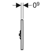 Geberit Elektronische Urinalsteuerungen HyTronic IR, Design Sigma01, hochglanz-verchromt