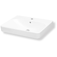 Geberit M100 E-Waschtisch eckige Form 600x480mm weiß