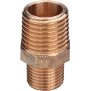 Viega Reduziernippel mit Mehrkant, AG, 1/2" x 3/8"