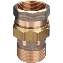 Viega Rohrverschraubung Rotguss, flachdichtend, I/A, 1/2"