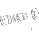 Viega Rohrverschraubung Rotguss, flachdichtend, I/A, 1...