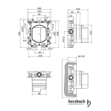 Herzbach LOGIC PLUS-Box Universal Einbaukörper