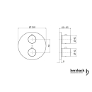 Herzbach LIVING Thermostat-Farbset 3 Verbraucher rund...