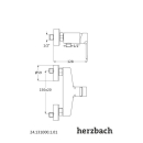 Herzbach MARE Brausebatterie Aufputz Chrom