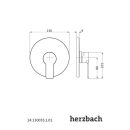 Herzbach MARE Brausebatterie Farbset Chrom