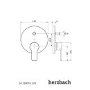 Herzbach MARE Wannenbatterie Farbset Chrom
