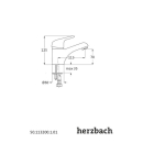 Herzbach KAPPA WT-Einlochbatterie ohne Ablauf Chrom
