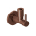 Herzbach LIVING Eckventil rund Copper Steel