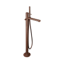 Herzbach DESIGN iX PVD Wanneneinlaufsäule Copper Steel
