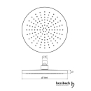Herzbach LIVING SPA DESIGN IX PVD Regenbrause 300 round...