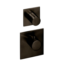 Herzbach LOGIC XL 1 / 1+ TA-Farbset 2 Blenden eckig 2 Griffe rund Black Steel