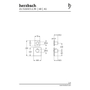 Herzbach LOGIC XL 1 / 1+ TA-Farbset 2 Blenden eckig 2...