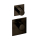 Herzbach LOGIC XL 1 / 1+ TA-Farbset 2 Blenden eckig 2 Griffe rund Black Steel