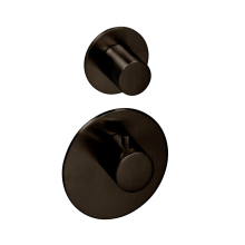 Herzbach LOGIC XL 1 / 1+ Thermostat-Farbset 2 Blenden/Griffe rund Black Steel