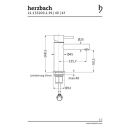 Herzbach DESIGN iX PVD WT-Einlochbatt. M-Size ohne Ablauf...