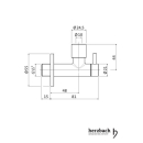 Herzbach LIVING Eckventil rund Black Steel