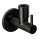 Herzbach LIVING Eckventil rund Black Steel