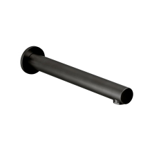 Herzbach DESIGN iX PVD Wandauslauf 240mm rund gerade Black Steel