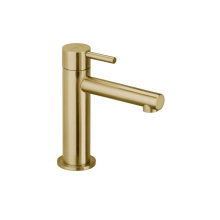 Herzbach DESIGN iX PVD WT-Einlochbatt. S-Size ohne Ablauf Brass Steel