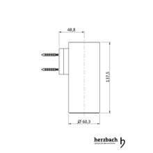 Herzbach LIVING Zahnbürstenhalter Brass Steel