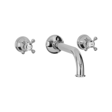 Herzbach ANAIS Waschtisch-Wandbrückenbatterie Farbset 210mm Chrom