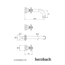 Herzbach ANAIS Waschtisch-Wandbrückenbatterie...