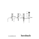 Herzbach ANAIS Vierloch-Wannenarmatur ohne Auslauf Chrom