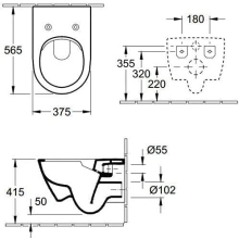 Villeroy & Boch Combi-Pack Wand-Tiefspül-WC Subway 2.0