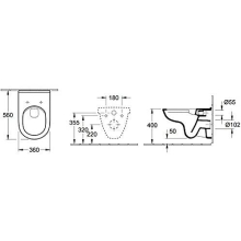 Villeroy & Boch Combi-Pack Wand-Tiefspül-WC O. NOVO