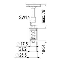 Schlösser Armaturen FETTKAMMER-OT FUER KFR-VENTIL DIN3502, STEIG.SP, DN15, 1/2", EPDM