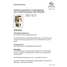 Gasströmungswächter Typ K AG x IG DN 32, 10,0 m3/h