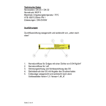 Gasströmungswächter Typ K AG x IG DN 32, 10,0 m3/h