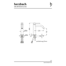 Herzbach DEEP Einhebel-Waschtisch-Einlochbatterie slim...