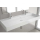 Waschtisch VENETO 1210 Mit 2 Bohrungen PORZELLAN WEIß 1210 x 120 x 460 mm