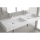 Waschtisch VENETO 1210 doppelt PORZELLAN WEIß 1210 x 120 x 460 mm