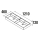 Waschtisch VENETO 1210 doppelt PORZELLAN WEIß 1210 x 120 x 460 mm