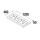 Waschtisch TOSCANA 1205 doppelt MINERALGUSS WEIß 1205 x 50 x 460 mm