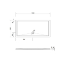 Schröder Rechteckduschwanne Deepstone E 160x80x2 cm...