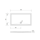 Schröder Rechteckduschwanne Deepstone E 160x90x2 cm...
