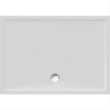 Schröder Viereck Duschwanne Deepstone E 140x100x2 cm weiß, Mineralguss