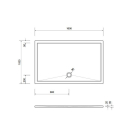 Schröder Rechteckduschwanne Deepstone E 160x100x2 cm...