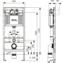 TECEprofil WC-Modul 1120mm m Uni-Spülkasten m...