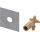 TECE profil System-Wandscheibe 1/2" x 1/2" Rotguss, Länge 82 mm