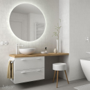 Spiegel MOON 800 Rounder Wandspiegel mit LED-leuchte (4,...