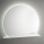 SUNRISE Spiegel 800 Rounder Wandspiegel mit Abstellbord, mit LED-leuchte