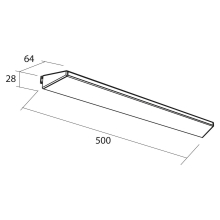 BOREAL Leuchte 500 WEIß, LED-Leuchte