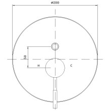 Beitz & Walz AQVADESIGN Fertigmontageset Wannenfüll- und Brause rund f. C-Box, mattschwarz