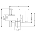 Beitz & Walz AQVASHOWER Wandanschlussbogen mit...